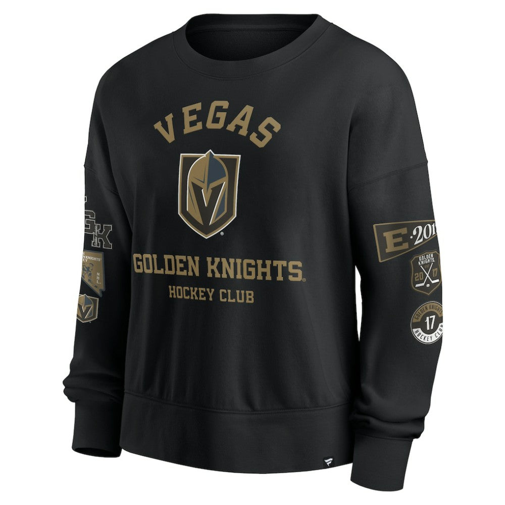 Vegas Golden Knights Fanatics Women's Go Team Pullover Sweatshirt - Black - NHL 201190246