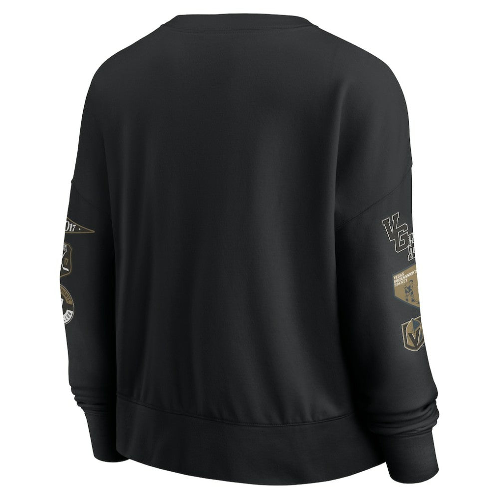 Vegas Golden Knights Fanatics Women's Go Team Pullover Sweatshirt - Black - NHL 201190246