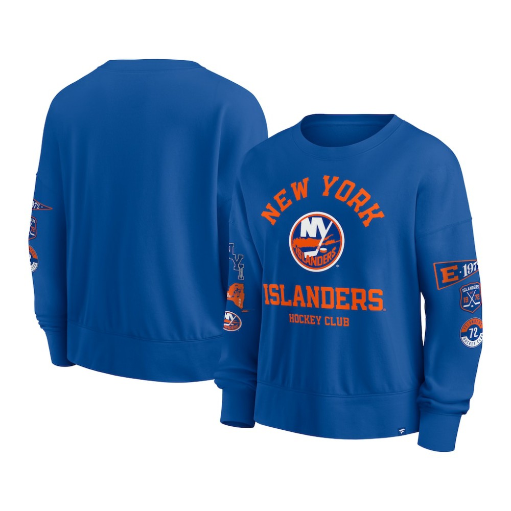 New York Islanders Fanatics Women's Go Team Pullover Sweatshirt - Royal - NHL 201190249