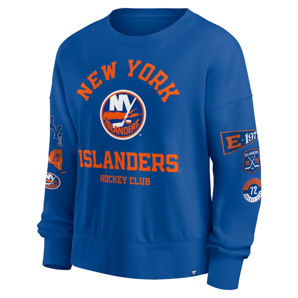 New York Islanders Fanatics Women's Go Team Pullover Sweatshirt - Royal - NHL 201190249