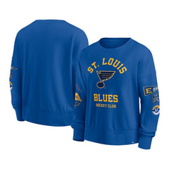St. Louis Blues Fanatics Women's Go Team Pullover Sweatshirt - Blue - NHL 201190250