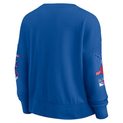 New York Rangers Fanatics Women's Go Team Pullover Sweatshirt - Blue - NHL 201190252