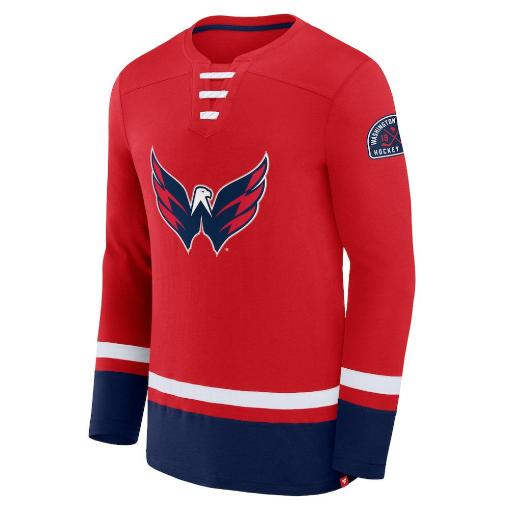 Washington Capitals Fanatics High Point Long Sleeve T-Shirt - Red - NHL 201190264