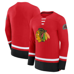 Chicago Blackhawks Fanatics High Point Long Sleeve T-Shirt - Red - NHL 201190265