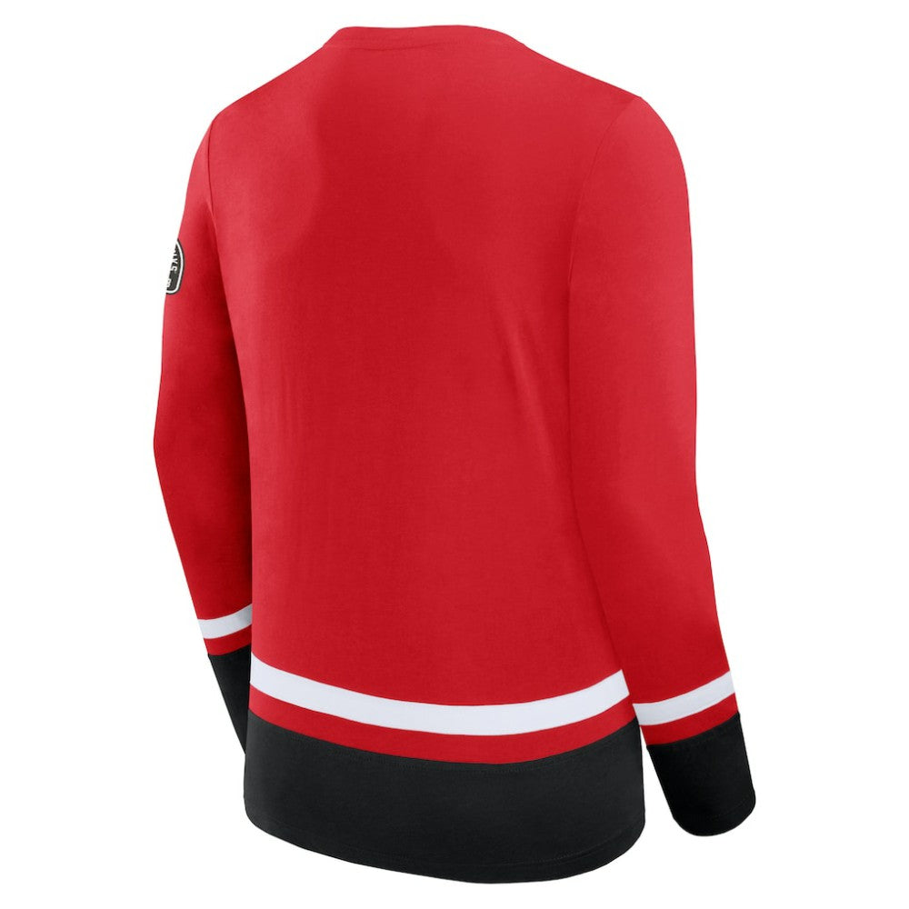 Chicago Blackhawks Fanatics High Point Long Sleeve T-Shirt - Red - NHL 201190265