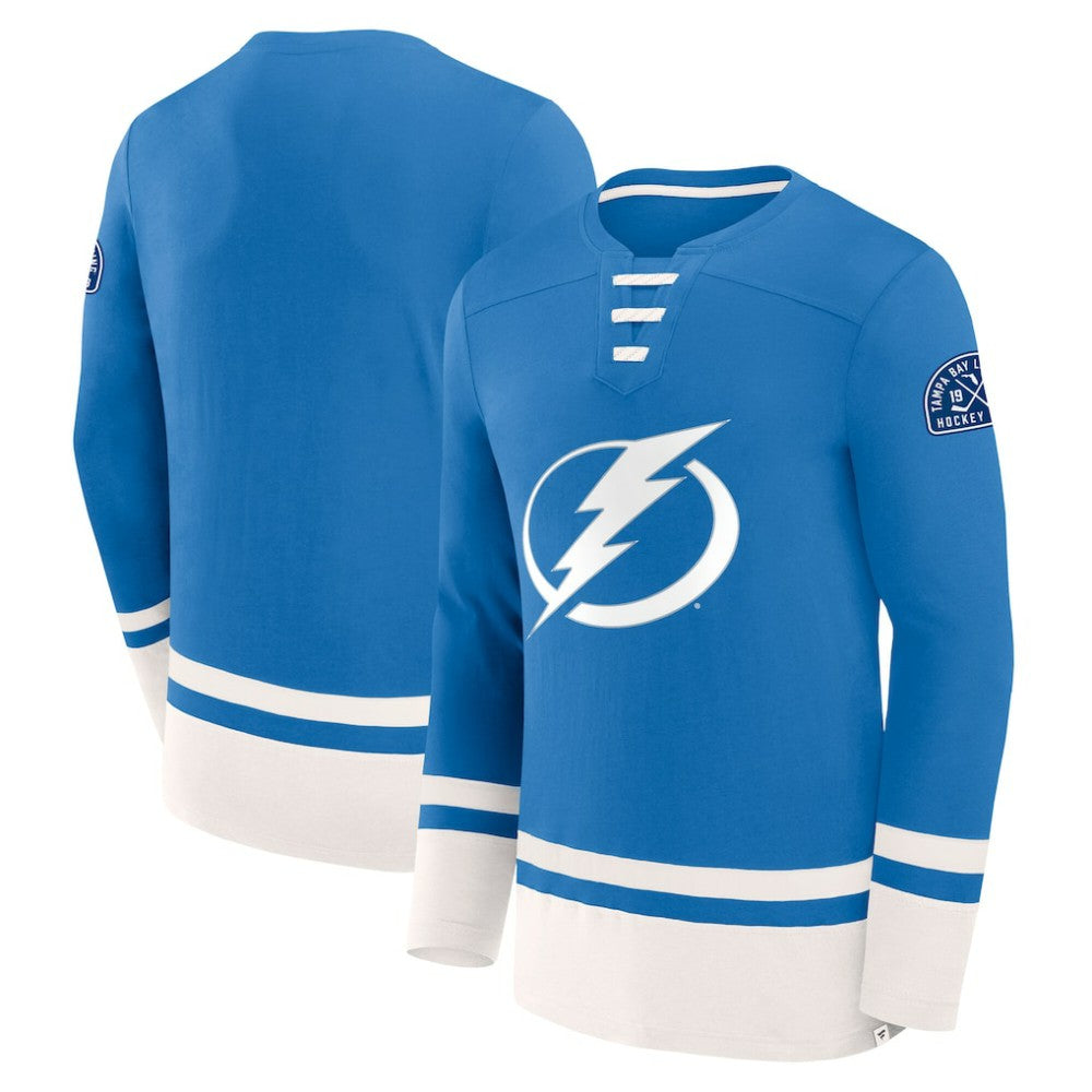 Tampa Bay Lightning Fanatics High Point Long Sleeve T-Shirt - Blue - NHL 201190283