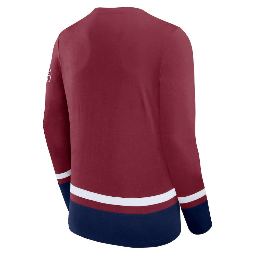Colorado Avalanche Fanatics High Point Long Sleeve T-Shirt - Burgundy - NHL 201190296
