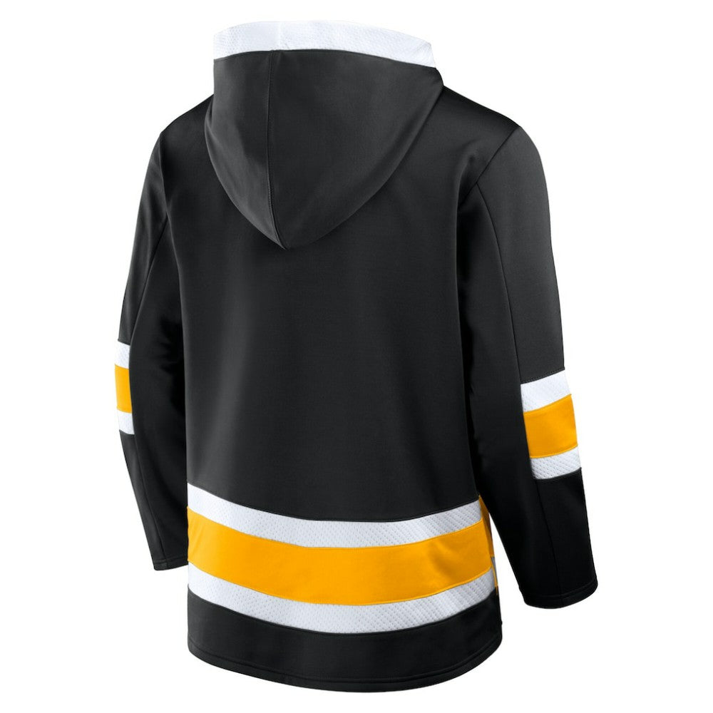 Boston Bruins Fanatics Inside Line Fleece Pullover Hoodie- Black - NHL 201190737