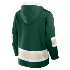 Minnesota Wild Fanatics Inside Line Fleece Pullover Hoodie- Green - NHL 201190739
