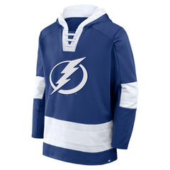 Tampa Bay Lightning Fanatics Inside Line Fleece Pullover Hoodie- Blue - NHL 201190741