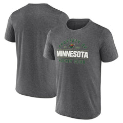 Minnesota Wild Fanatics Property Of T-Shirt - Heather Charcoal - NHL 201190985