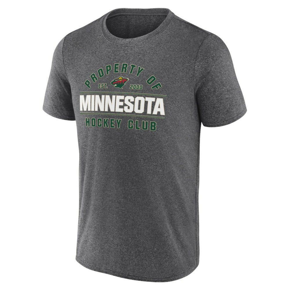 Minnesota Wild Fanatics Property Of T-Shirt - Heather Charcoal - NHL 201190985