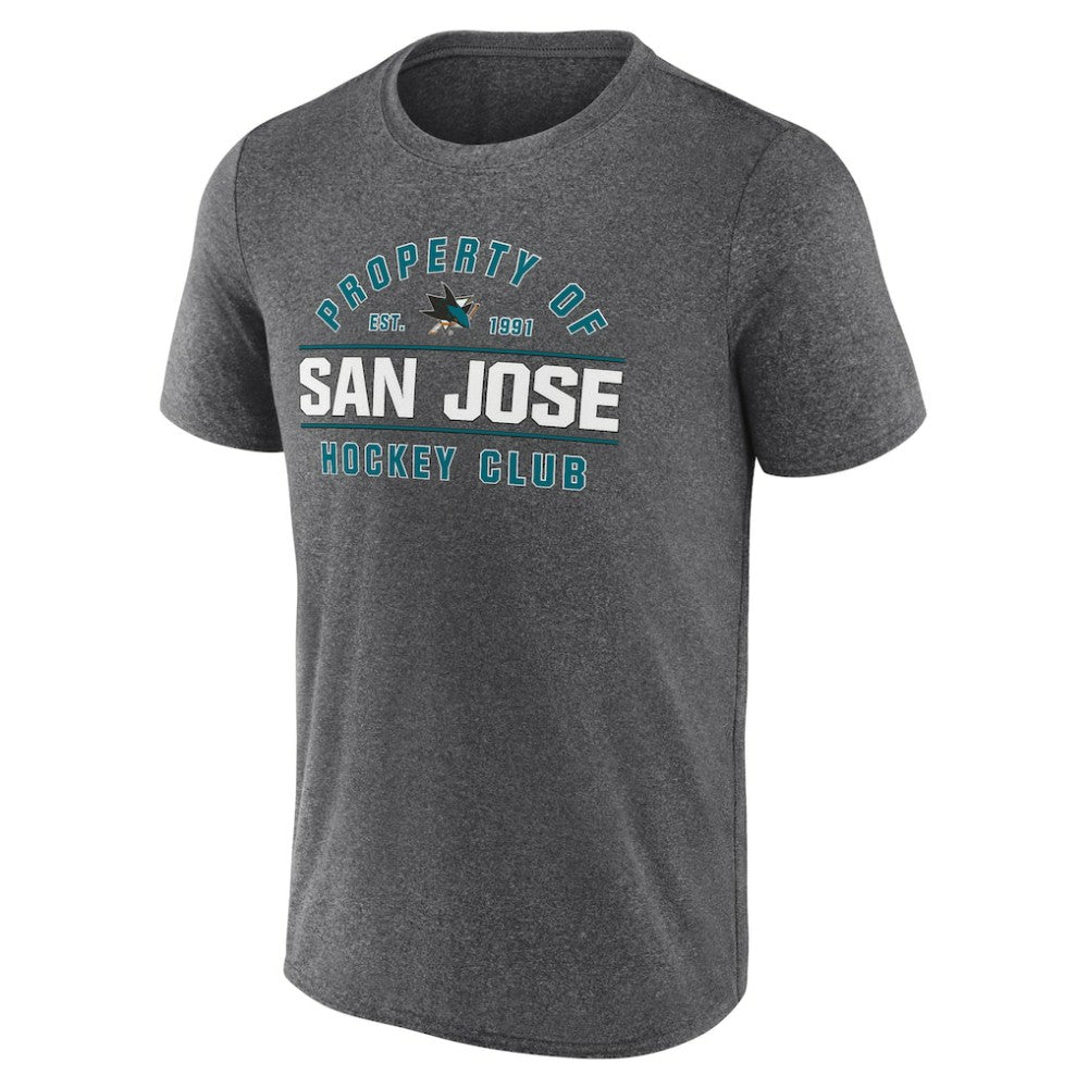 San Jose Sharks Fanatics Property Of T-Shirt - Heather Charcoal - NHL 201190990