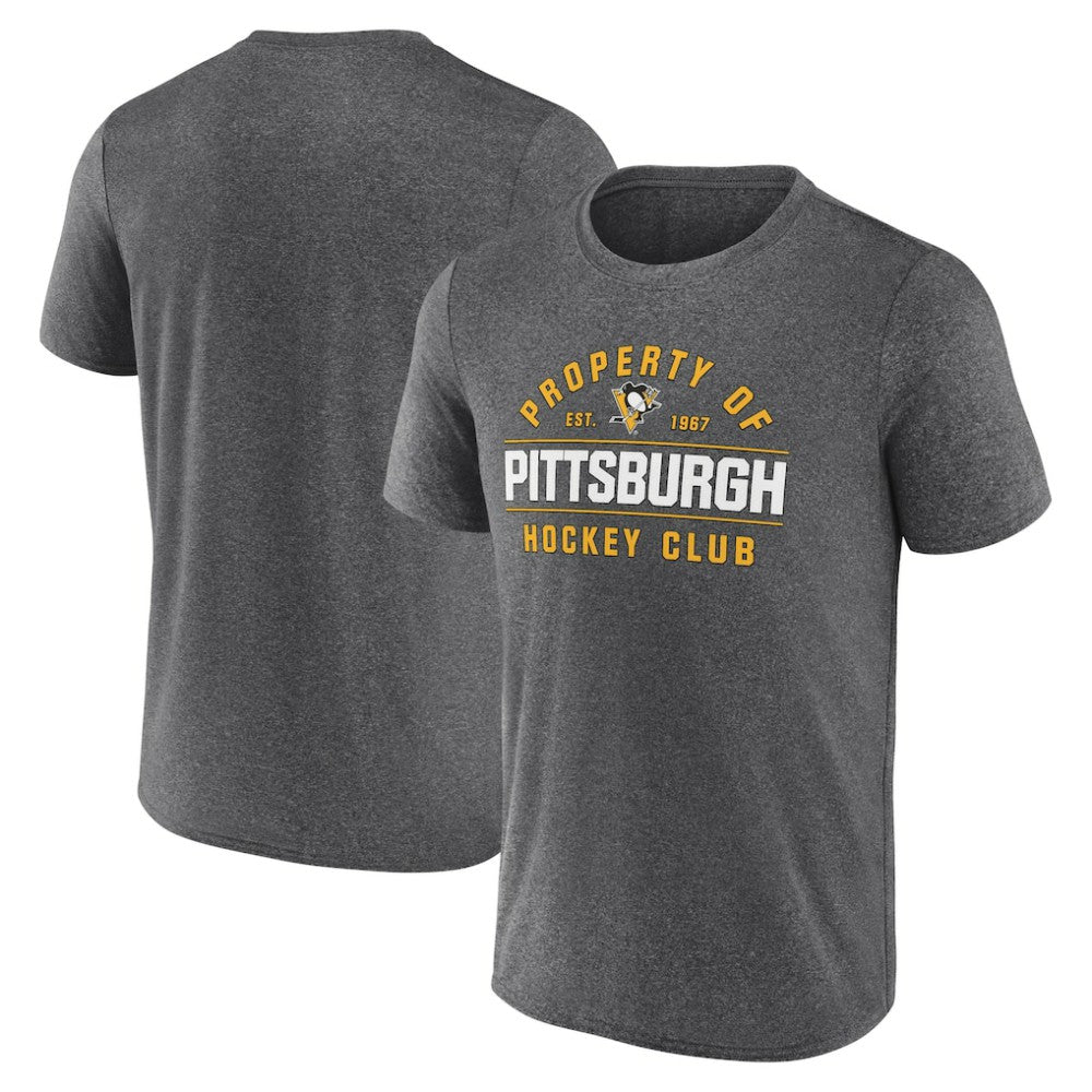 Pittsburgh Penguins Fanatics Property Of T-Shirt - Heather Charcoal - NHL 201190991