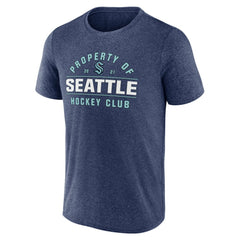Seattle Kraken Fanatics Property Of T-Shirt - Heather Deep Sea Blue - NHL 201191012