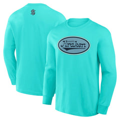 Seattle Kraken Fanatics Rewind Long Sleeve T-Shirt - Light Blue - NHL 201191023