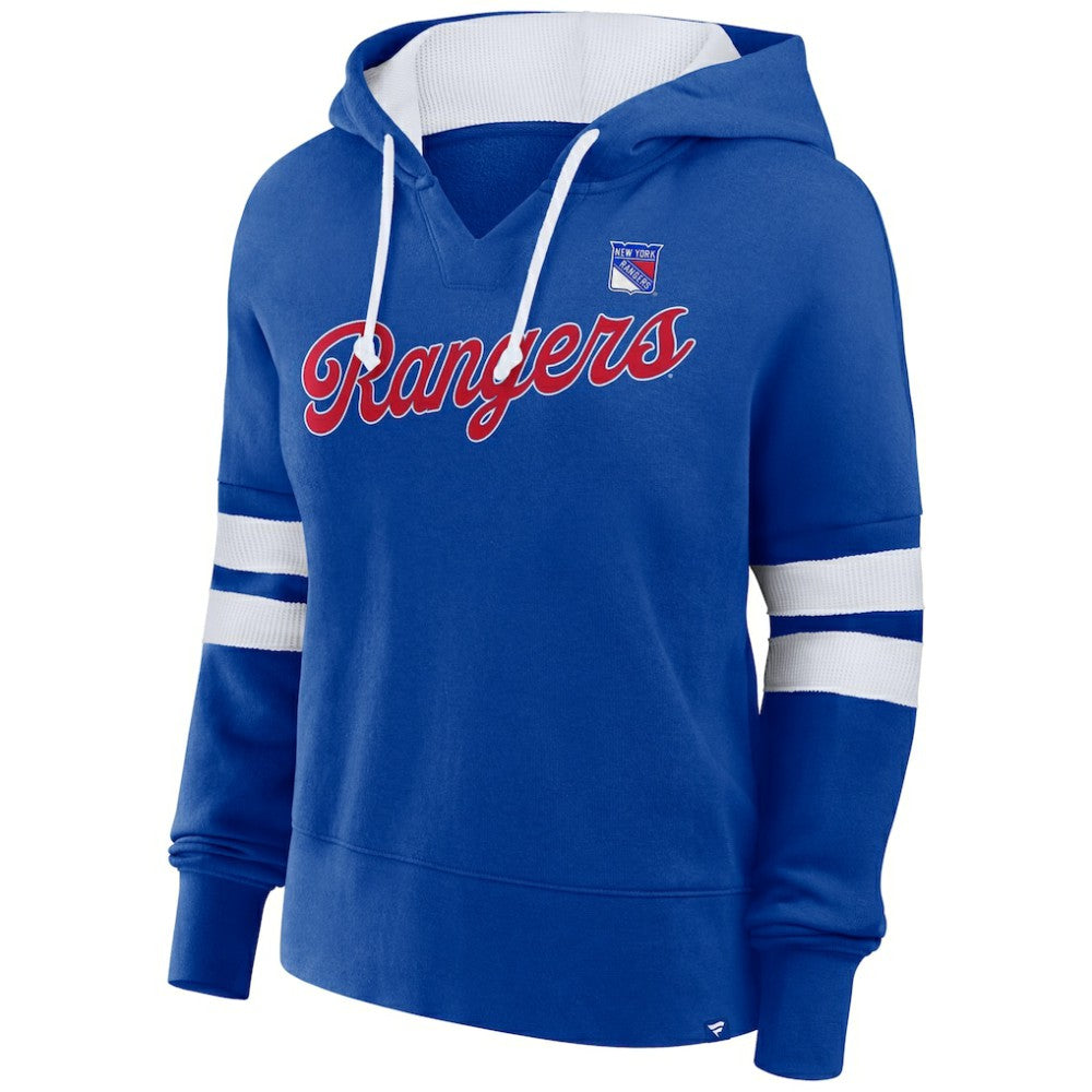New York Rangers Fanatics Women's Oversized Seize Pullover Hoodie - Blue - NHL 201191042