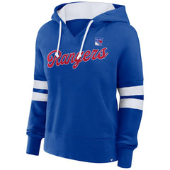 New York Rangers Fanatics Women's Oversized Seize Pullover Hoodie - Blue - NHL 201191042
