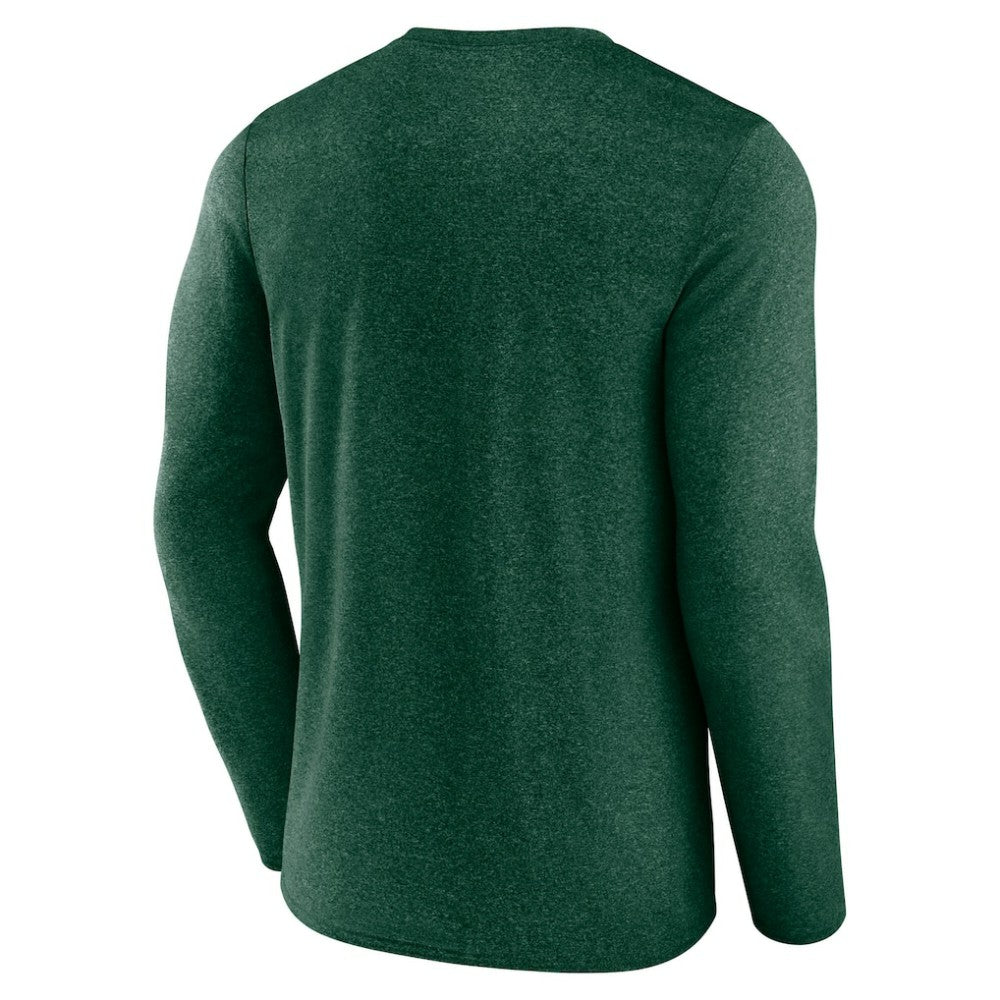 Minnesota Wild Fanatics Transition Long Sleeve T-Shirt - Heather Green - NHL 201191076