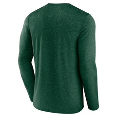 Minnesota Wild Fanatics Transition Long Sleeve T-Shirt - Heather Green - NHL 201191076