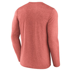 New Jersey Devils Fanatics Transition Long Sleeve T-Shirt - Heather Red - NHL 201191079