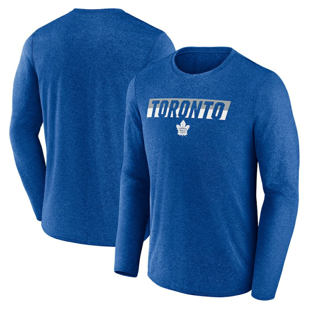 Toronto Maple Leafs Fanatics Transition Long Sleeve T-Shirt - Heather Blue - NHL 201191087