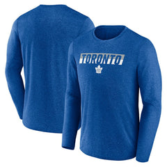 Toronto Maple Leafs Fanatics Transition Long Sleeve T-Shirt - Heather Blue - NHL 201191087