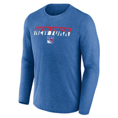 New York Rangers Fanatics Transition Long Sleeve T-Shirt - Heather Blue - NHL 201191088