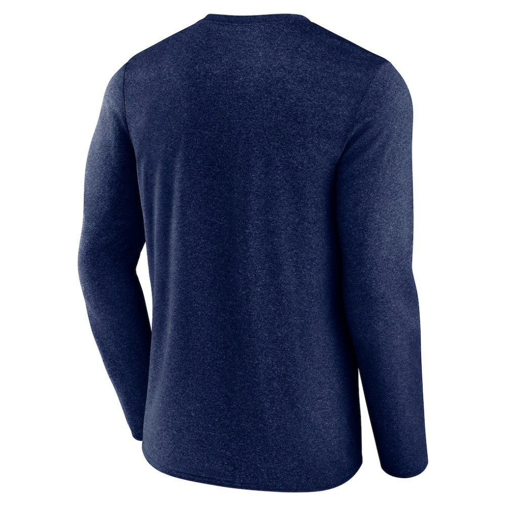 Seattle Kraken Fanatics Transition Long Sleeve T-Shirt - Heather Navy - NHL 201191093