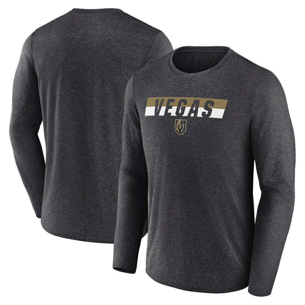 Vegas Golden Knights Fanatics Transition Long Sleeve T-Shirt - Heather Charcoal - NHL 201191101