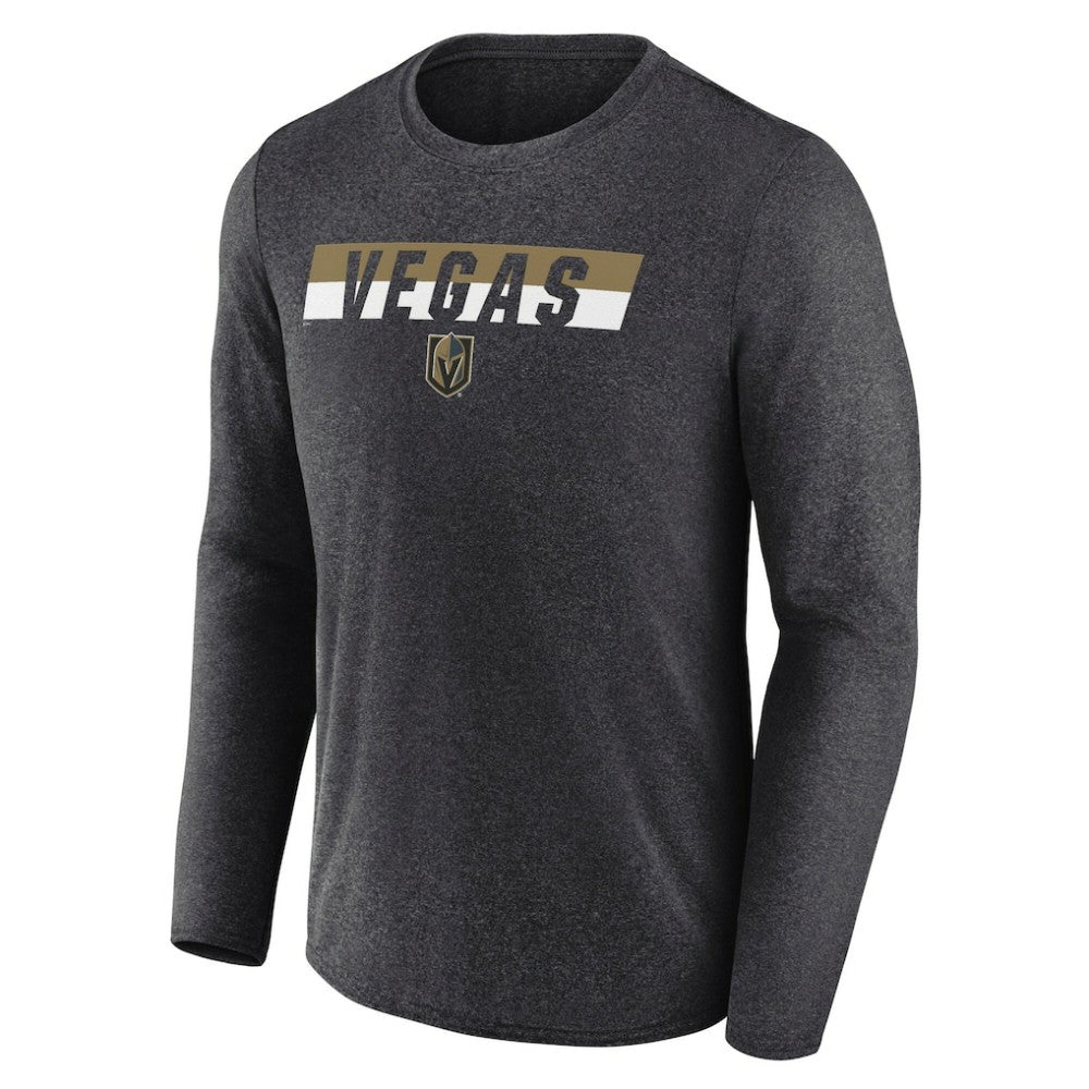 Vegas Golden Knights Fanatics Transition Long Sleeve T-Shirt - Heather Charcoal - NHL 201191101