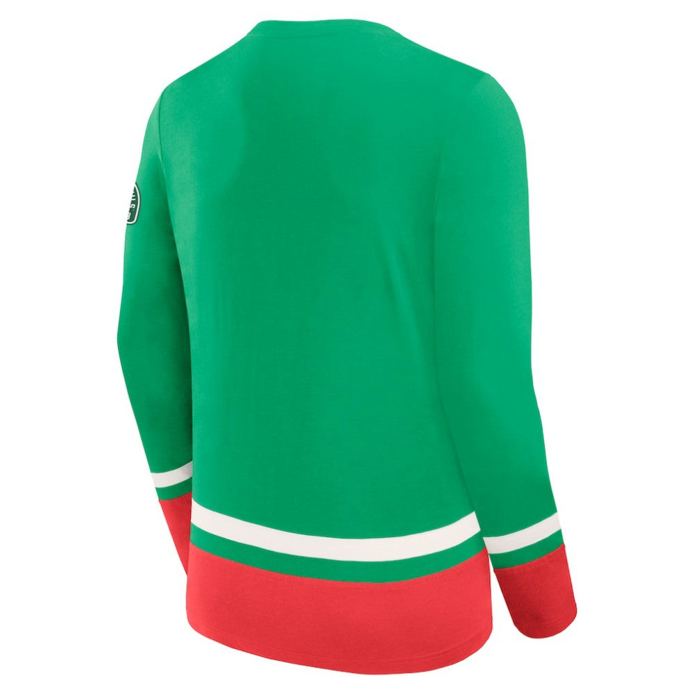 New Jersey Devils Fanatics Vintage High Point Long Sleeve T-Shirt - Green - NHL 201191176