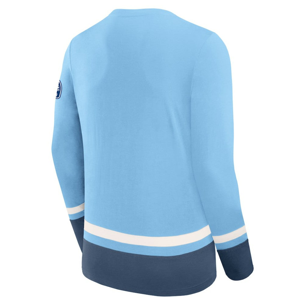 Pittsburgh Penguins Fanatics Vintage High Point Long Sleeve T-Shirt - Light Blue - NHL 201191181