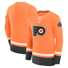 Philadelphia Flyers Fanatics Vintage High Point Long Sleeve T-Shirt - Orange - NHL 201191183