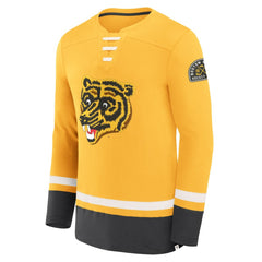 Boston Bruins Fanatics Vintage High Point Long Sleeve T-Shirt - Gold - NHL 201191184