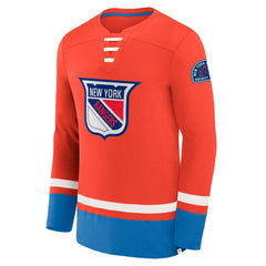 New York Rangers Fanatics Vintage High Point Long Sleeve T-Shirt - Blue - NHL 201191188