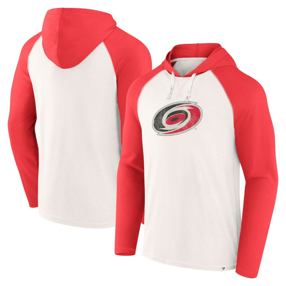 Carolina Hurricanes Fanatics Vintage Winger Pullover Hoodie - White - NHL 201191271
