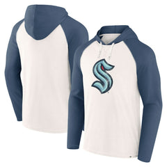 Seattle Kraken Fanatics Vintage Winger Pullover Hoodie - White - NHL 201191274