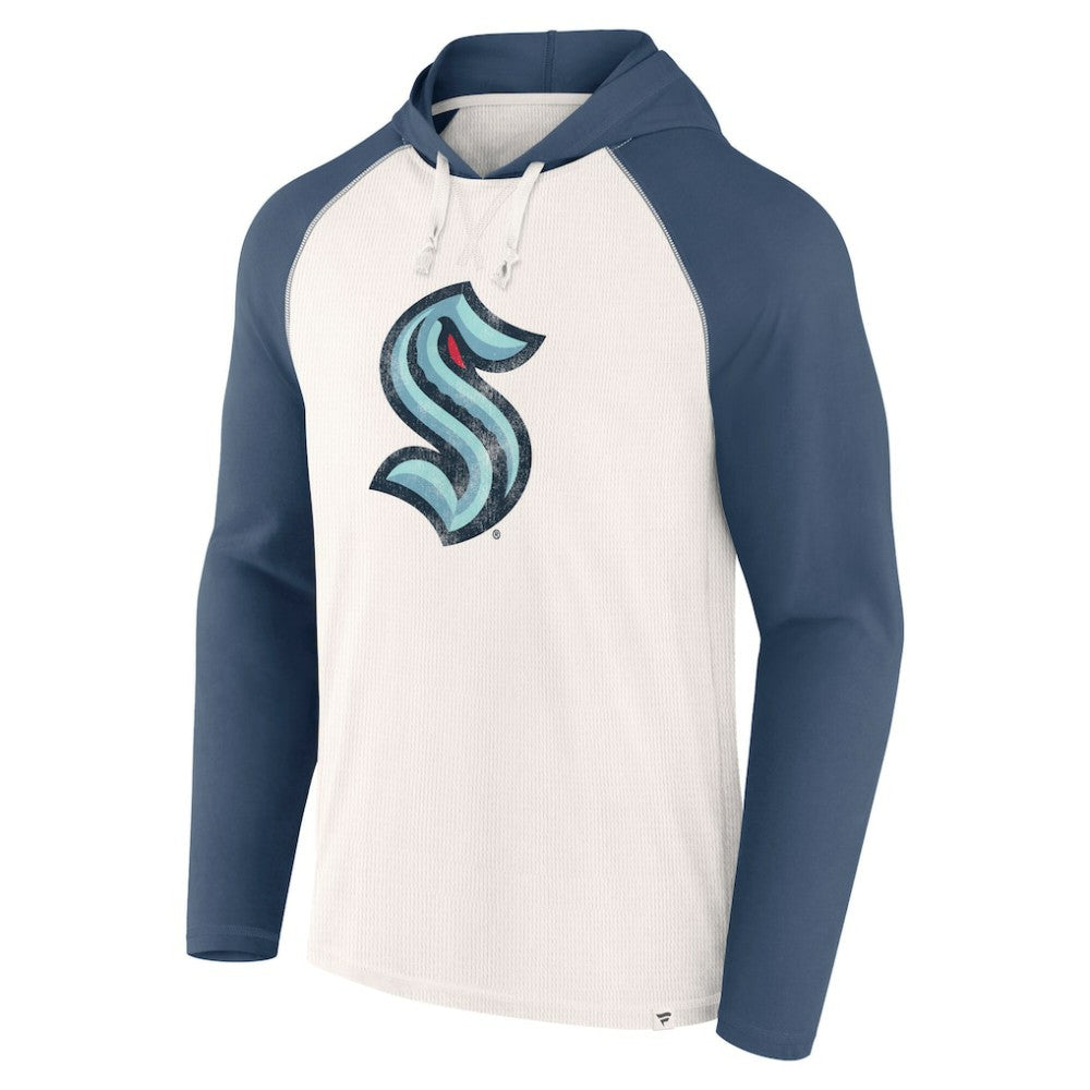 Seattle Kraken Fanatics Vintage Winger Pullover Hoodie - White - NHL 201191274