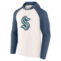 Seattle Kraken Fanatics Vintage Winger Pullover Hoodie - White - NHL 201191274