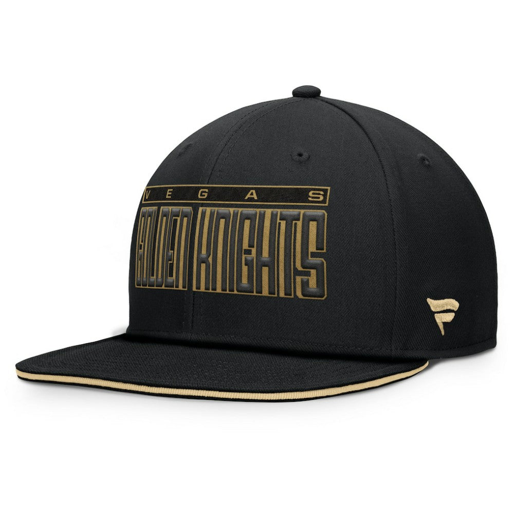 Vegas Golden Knights Fanatics Fundamental Gino Stack Snapback Hat - Black - NHL 201193214