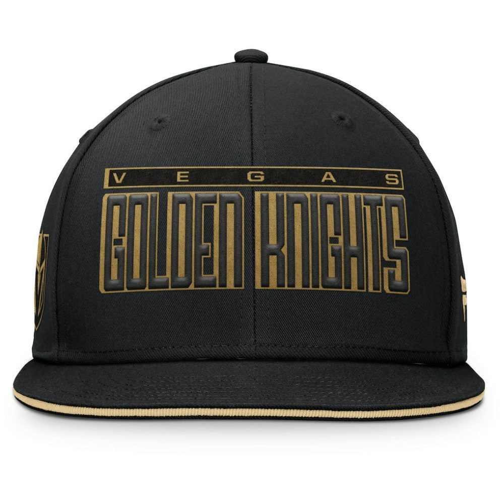 Vegas Golden Knights Fanatics Fundamental Gino Stack Snapback Hat - Black - NHL 201193214