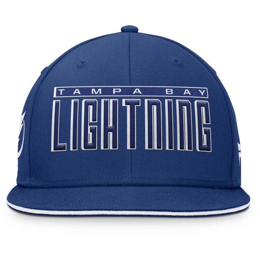 Tampa Bay Lightning Fanatics Fundamental Gino Stack Snapback Hat - Blue - NHL 201193226