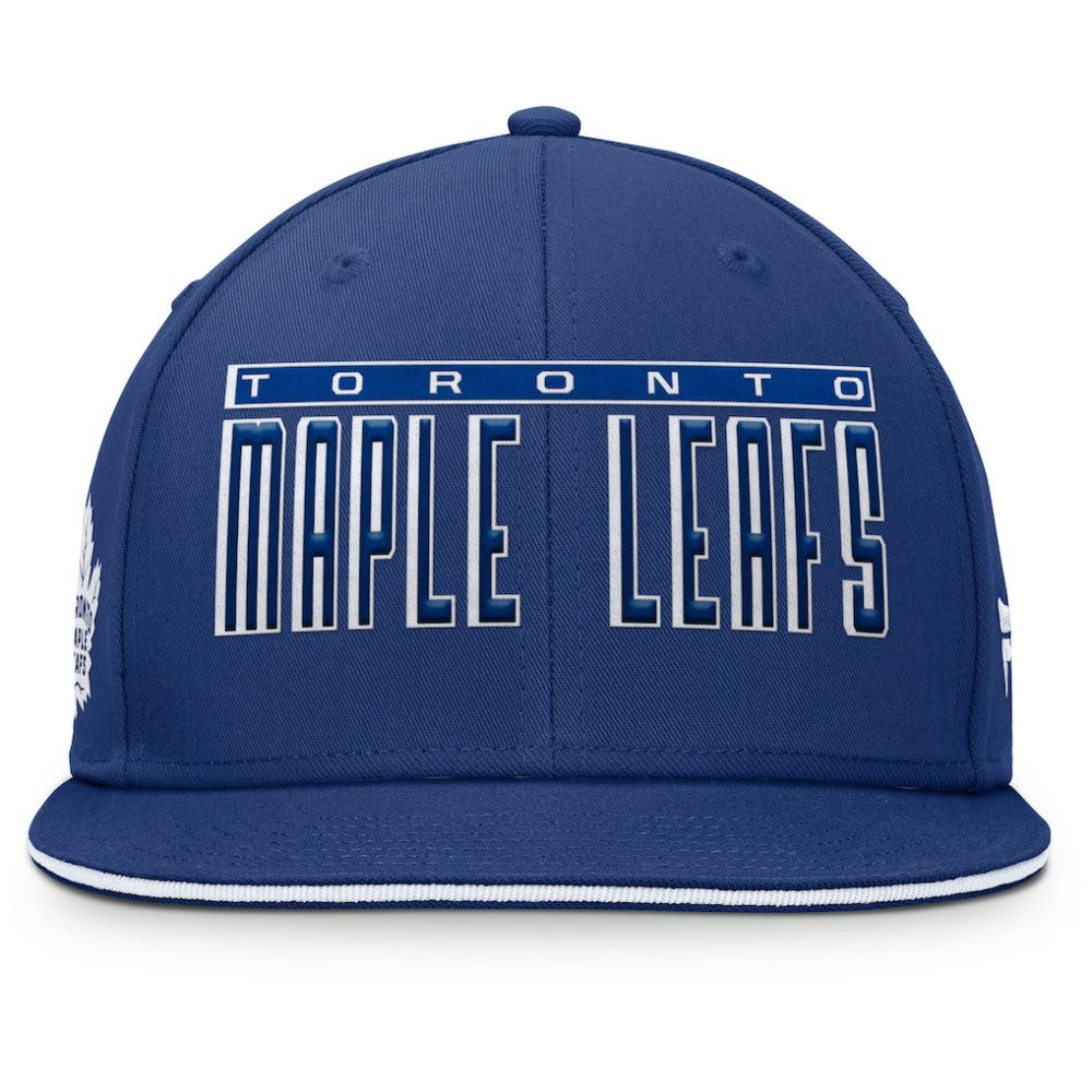 Toronto Maple Leafs Fanatics Fundamental Gino Stack Snapback Hat - Blue - NHL 201193227