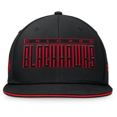 Chicago Blackhawks Fanatics Fundamental Gino Stack Snapback Hat - Black - NHL 201193231