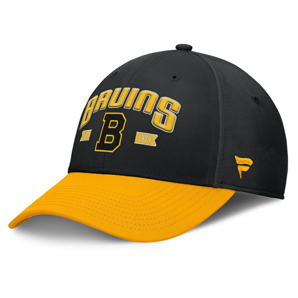 Boston Bruins Fanatics Heritage Captain Flex Hat - Black/Gold - NHL 201193239