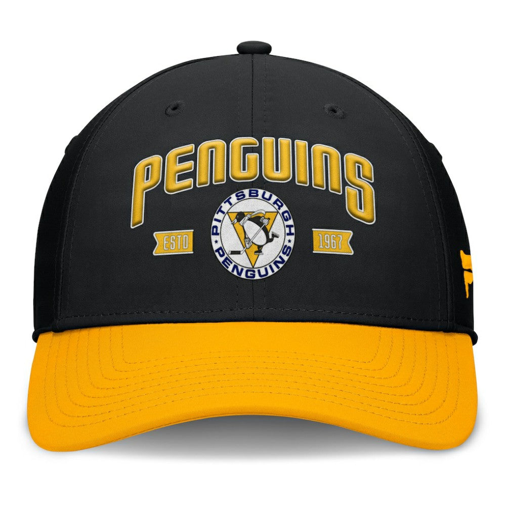 Pittsburgh Penguins Fanatics Heritage Captain Flex Hat - Black/Gold - NHL 201193244