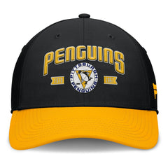 Pittsburgh Penguins Fanatics Heritage Captain Flex Hat - Black/Gold - NHL 201193244