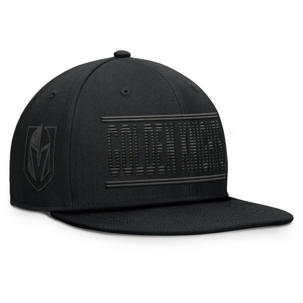 Vegas Golden Knights Fanatics Heritage Ice Time Wordmark Fitted Hat - Black - NHL 201193246