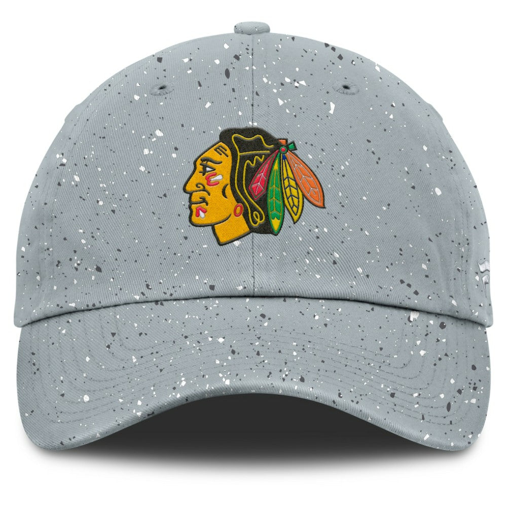 Chicago Blackhawks Fanatics Women's Heritage Snow Day Speckle Adjustable Hat - Gray - NHL 201193295